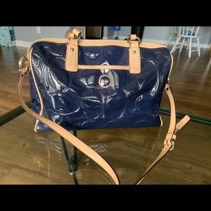 Navy coach bag